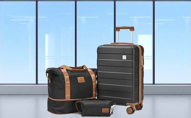 Imiomo 3 Piece Carry On Luggage Set 1