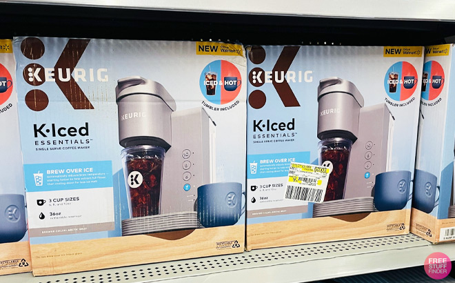 Keurig K Iced Single Serve Coffee Maker on a Shelf