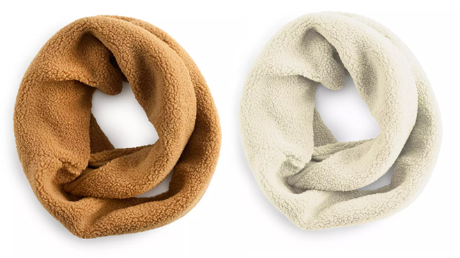 Koolaburra by UGG Womens Brushed Fleece Infinity Scarves on White Background