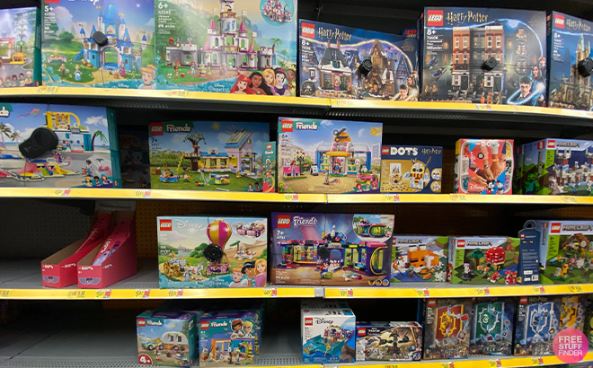 LEGO Boxes on Store Shelves