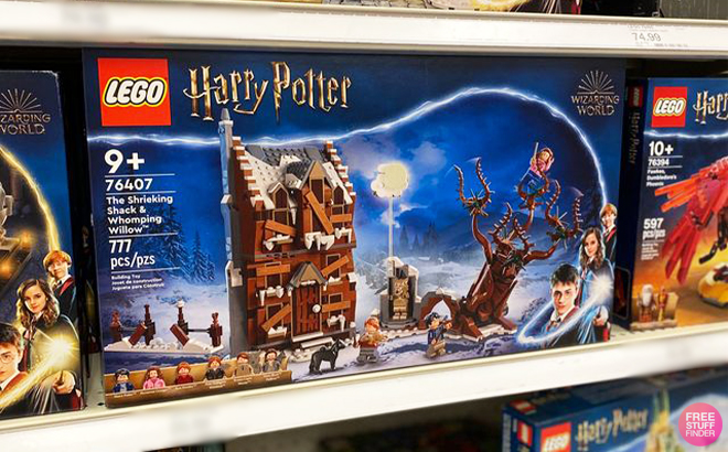 LEGO Harry Potter Shrieking Shack Whomping Willow Set on a Shelf at Target