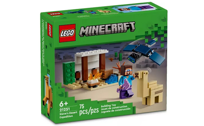 LEGO Minecraft Steves Desert Expedition Building Set