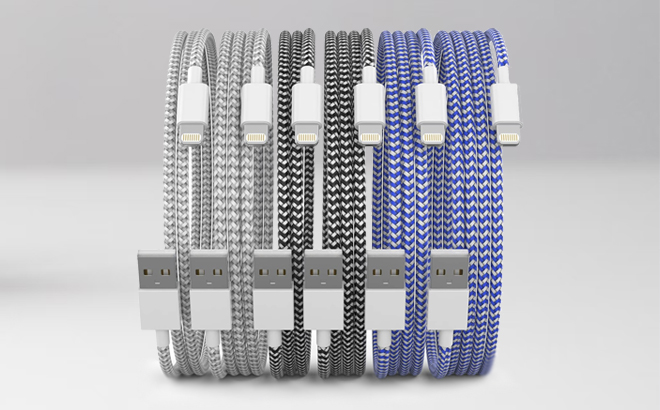 Lightning Cables 6 Pack