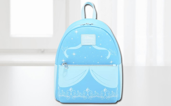 Loungefly Disney Cinderella Mini Backpack on the Counter
