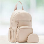 Madden NYC Womens Mini Backpack with Pouch in Khaki Color