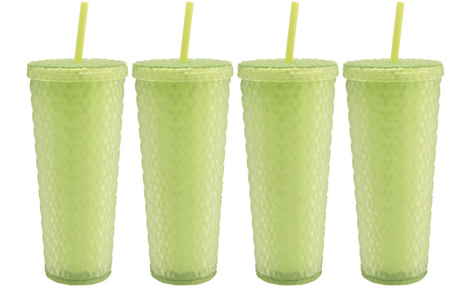 Mainstays 4 Pack 26 Ounce Textured Tumblers