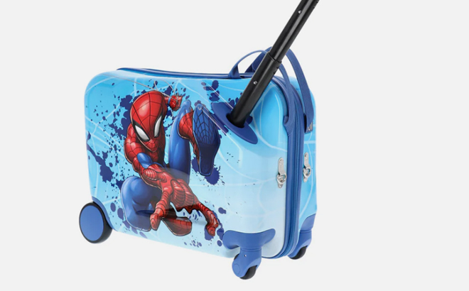 Marvel Spiderman Kids Ride On Luggage