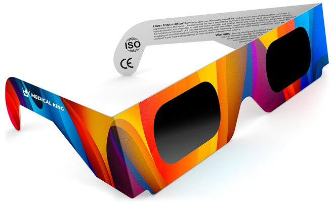 Medical king Solar Eclipse Glasses in Multicolor