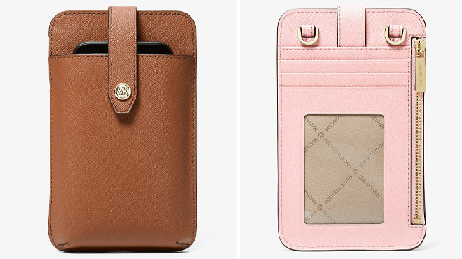 Michael Kors Saffiano Leather Smartphone Crossbody Bags