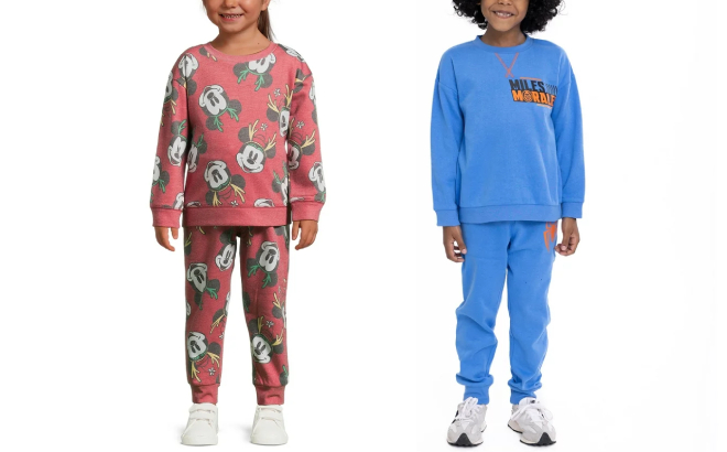 Mickey Mouse Baby and Spider Man Miles Morales BoysPullover and Jogger Pants Set