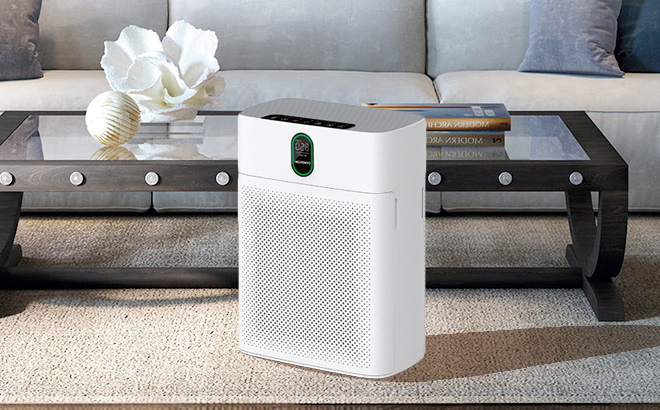 Morento HEPA Air Purifier in a Living Room