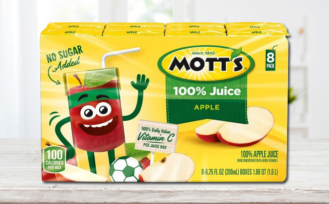 Motts 100 Original Apple Juice Box