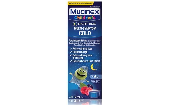Mucinex Childrens Night Time Cold Medicine