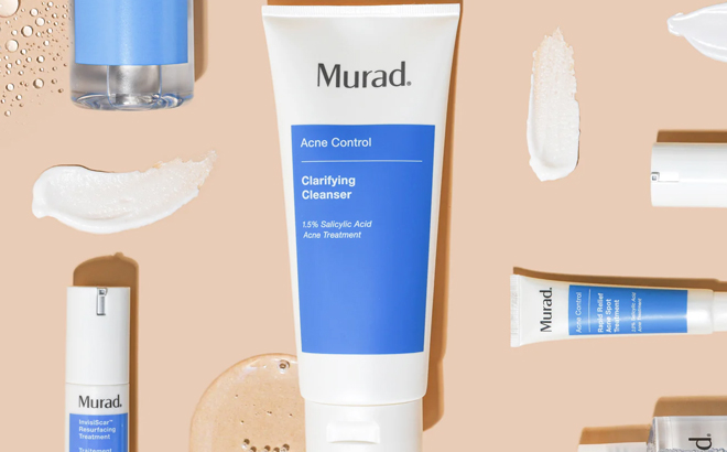 Murad Acne Control Clarifying Cleanser and More Murad Skincare Products