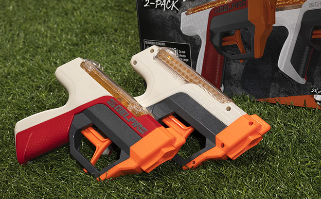NERF Dual Wield Blasters Pack on Grass