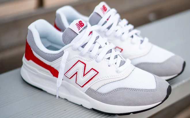 New Balance 997H Sneakers in Grey and Red Color