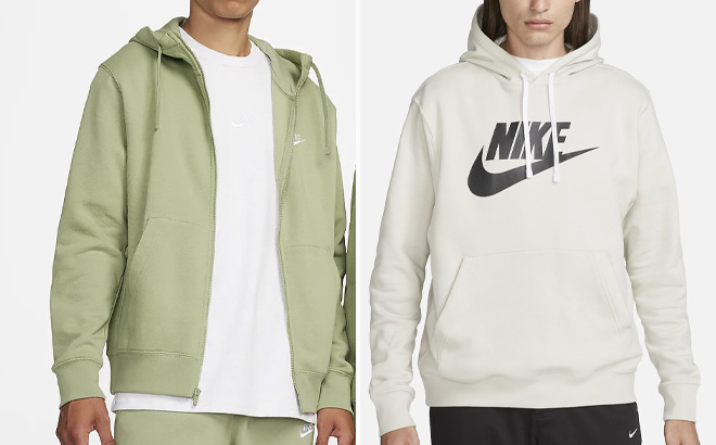 Nike Sportswear Club Fleece Mens Hoodie and Nike Sportswear Club Fleece Mens Graphic Pullover Hoodie