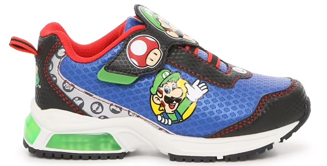 Nintendo Super Mario Kids Light Up Sneakers
