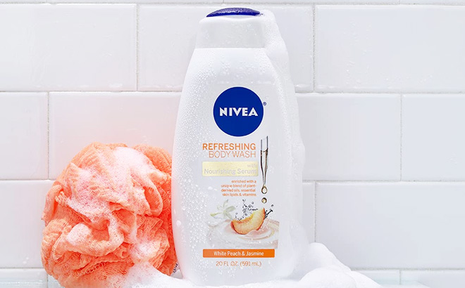 Nivea White Peach and Jasmine Body Wash with Nourishing Serum