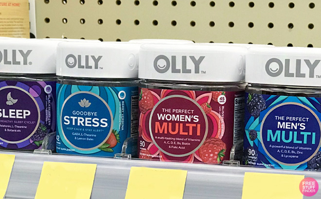 OLLY Womens Multivitamin Gummy Vitamins on a Shelf