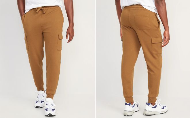 Old Navy Cargo Jogger Sweatpants in Bourbon Color