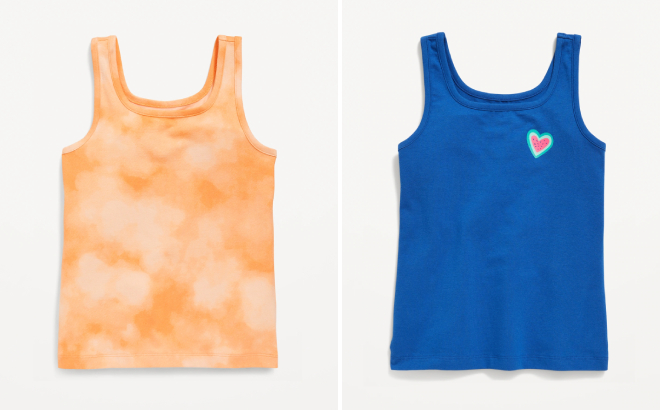 Old Navy Girls Fitted and Graphic Tank Tops