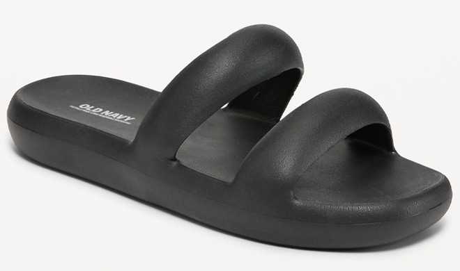 Old Navy Womens Double Strap Puff Slide Sandals