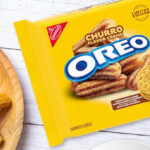Oreo Churro Creme Sandwich Cookies on a Table