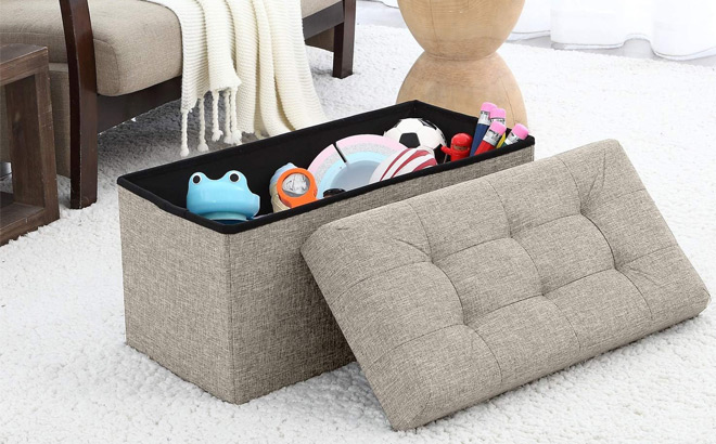Ornavo Home Foldable Ottoman Bench Ornavo Home Foldable Ottoman Bench