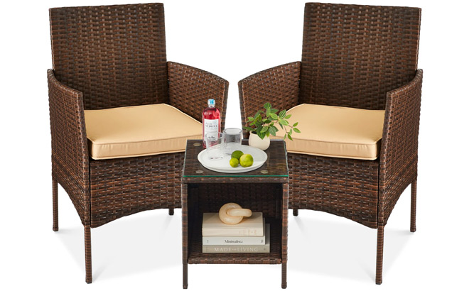 Outdoor Patio Wicker Bistro Set Outdoor Patio Wicker Bistro Set
