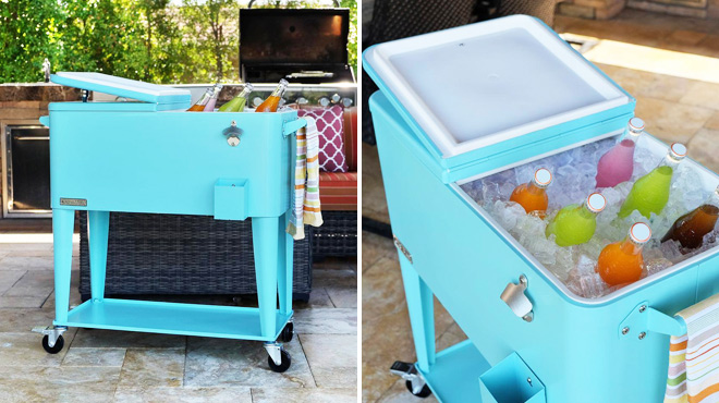 Permasteel Turquoise Chest Cooler