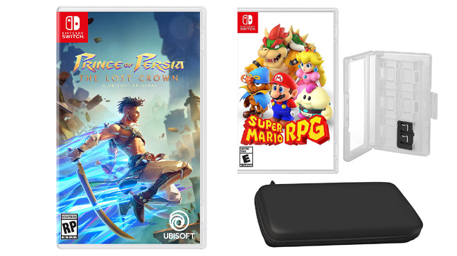 Prince of Persia The Lost Crown for Nintendo Switch and Nintendo Switch RPG with Caddy and Case