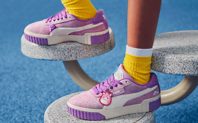 A Person Wearing Puma x Squishmallows Sneakers