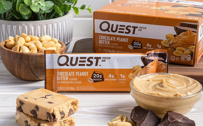 Quest Nutrition Chocolate Peanut Butter Bars