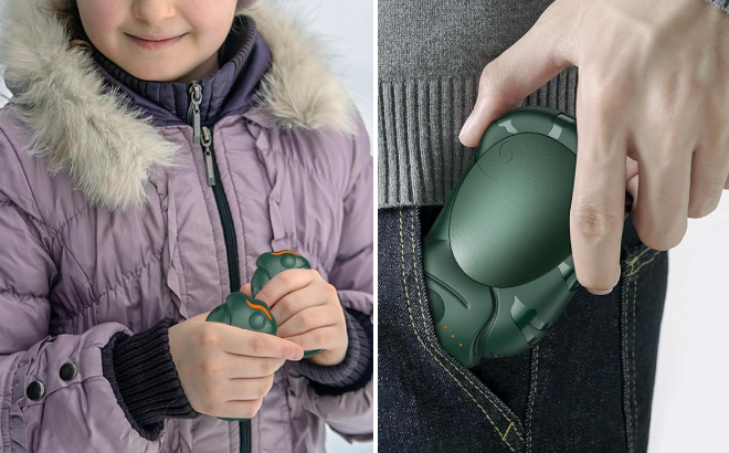 Rechargeable Hand Warmers in Green Color Rechargeable Hand Warmers in Green Color