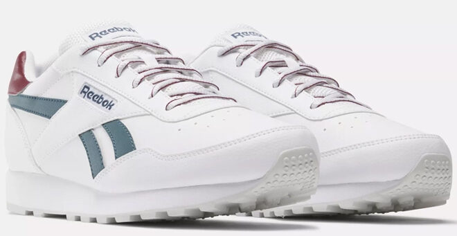Reebok Rewind Run Shoes in White and Hoops Blue Color