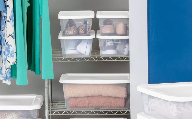 Room Essentials Clear Storage Boxes