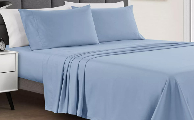 SUNHAM Microfiber Solid 3 Piece Sheet Set
