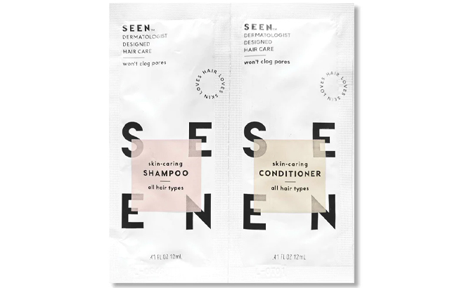 Sample of the SEEN Shampoo Conditioner Scented