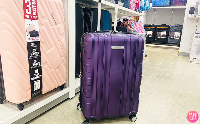 Samsonite Ziplite 5 Hardside Spinner Luggage in Purple Color