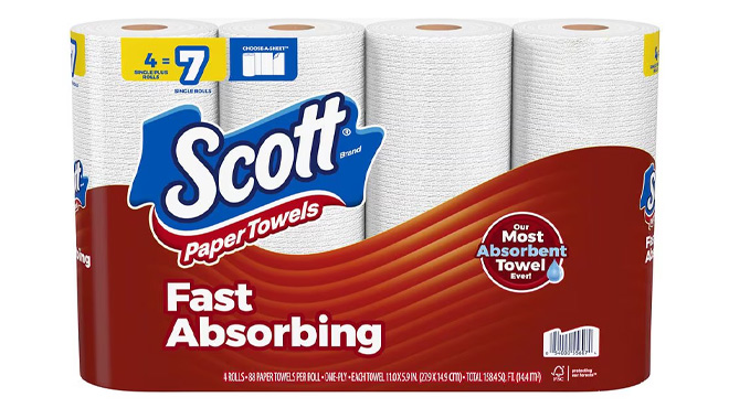 Scott Paper Towels 4 Pack