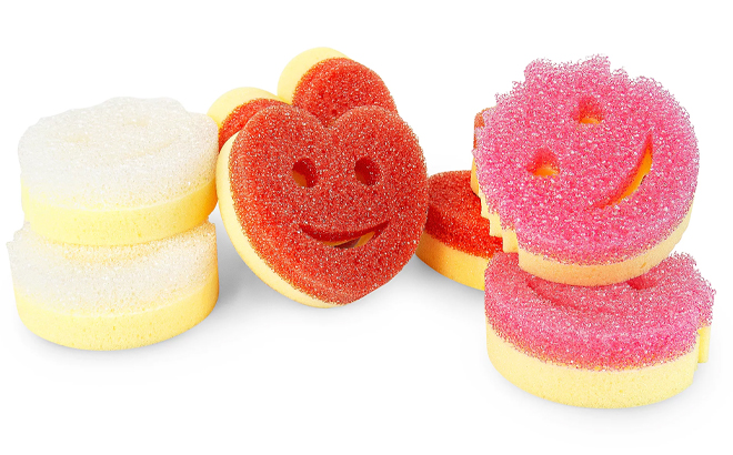 Scrub Mommy 8-Piece Heart Shape and Heart Eyes Sponge Set