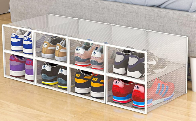 Seseno 10 Pack Shoe Storage Boxes Seseno 10 Pack Shoe Storage Boxes