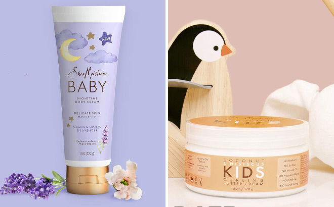 SheaMoisture Baby Moisturizer for Hair and Skin and SheaMoisture Curling Styling Cream