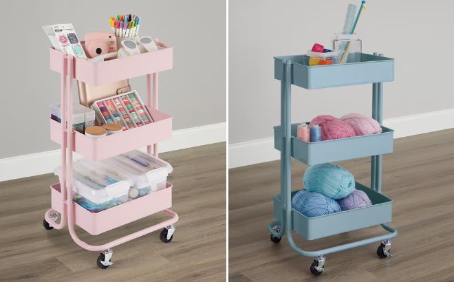 Lexington 3Tier Rolling Cart by Simply Tidy