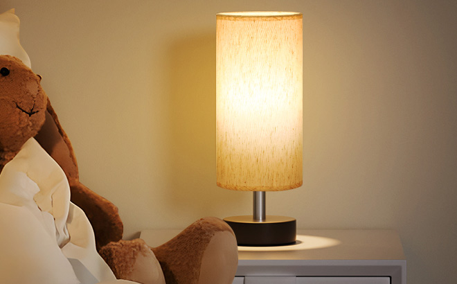 Small Table Lamp on the Table