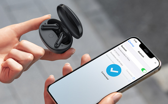 Soundcore Anker Life P2 Mini True Wireless Bluetooth Earbuds Headphones in Black Color