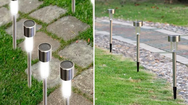 Stainless Steel Solar Pathway Lights