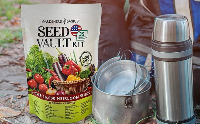 Survival Vegetable Seeds Garden Kit Over 16 000 Seeds Non GMO and Heirloom