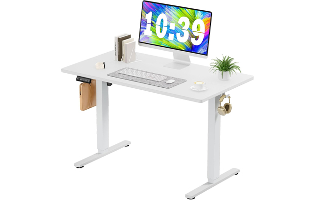 Sweetcrispy Electric Standing Desk on a White Background